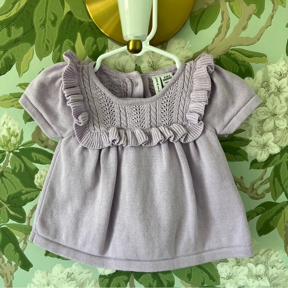 Janie and Jack Lavender Knit Bloomer Set - Picture 2 of 5
